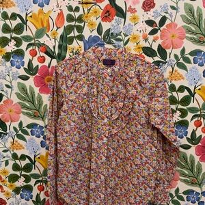 J.Crew by liberty fabric  floral top